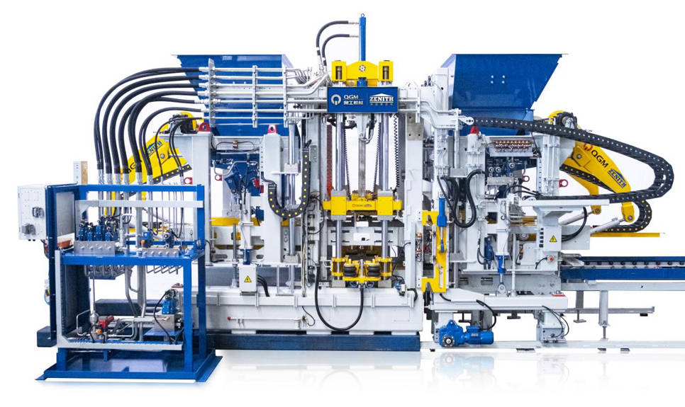 Errendimendu handiko hormigoizko blokeetarako adreiluzko makina aurreratua